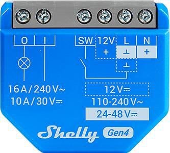 Shelly 1 Gen4 – Wi-Fi, Zigbee, Matter реле